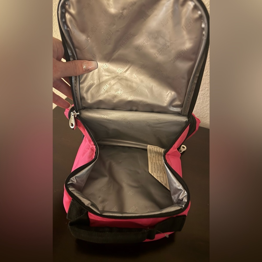 Hello Kitty Insulated Lunch Bag Pink Thermos Sanrio Kawaii Lunchbox | Kids Bento - Picture 6 of 6
